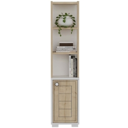 Βιβλιοθήκη Anka 475OLV2116 29,6x21,6x134,6cm White-Oak