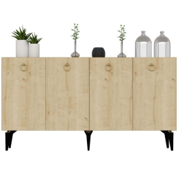 Μπουφές Drop 475OLV1733 150x40x79cm Oak Μοριοσανίδα, Μελαμίνη