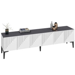Έπιπλο Τηλεόρασης Artemis 475OLV1462 180x37x45cm White-Anthracite