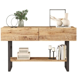 Κονσόλα 956LCS2829 138,8x43x75,7cm Pine Μοριοσανίδα, Μελαμίνη