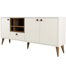 Μπουφές Napoli 845HCT5341 180x35x81cm Cream Πλαστικό,Μοριοσανίδα