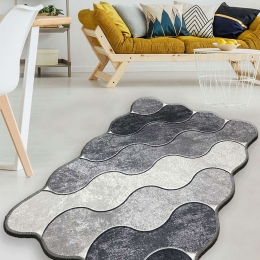 Χαλί Circle Grey-White Conceptum Hypnose 120X180cm