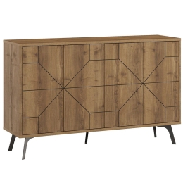Μπουφές Dune 776HMS2507 123x35x77,4cm Dark Oak
