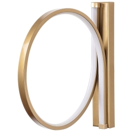 Φωτιστικό Τοίχου - Απλίκα Halka 119FRS1103 50x30cm Led 12W 3000K Gold Opviq