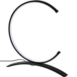 Φωτιστικό Επιτραπέζιο Moon 119FRS1407 35x4x34cm Led 12W 3000K Black Opviq