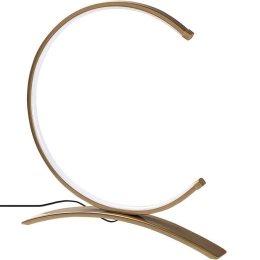 Φωτιστικό Επιτραπέζιο Moon 119FRS1408 35x4x34cm Led 12W 3000K Gold Opviq