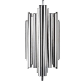 Φωτιστικό Τοίχου - Απλίκα Reis 942FLG1877 22x11x50cm 1xE14 40W Chrome Opviq