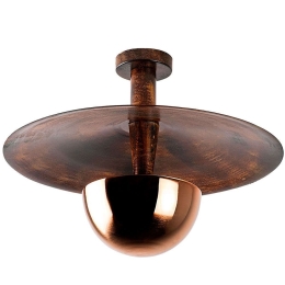 Φωτιστικό Οροφής - Πλαφονιέρα Kurt 942FLG2522 Φ48x35cm 1xG9 10W Copper Opviq