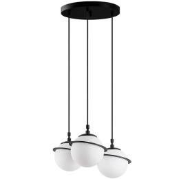 Φωτιστικό Οροφής Hug 942FLG1647 36x36x167cm 3xE14 40W Black Opviq