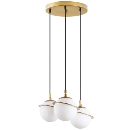 Φωτιστικό Οροφής Hug 942FLG1648 36x36x167cm 3xE14 40W Gold Opviq
