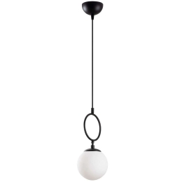 Φωτιστικό Οροφής Ring 942FLG1650 15x15x127cm 1xE14 40W Black-White Opviq