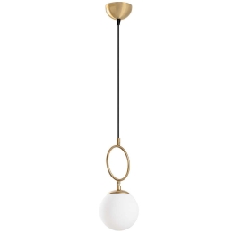 Φωτιστικό Οροφής Ring 942FLG1651 15x15x127cm 1xE14 40W Gold-White Opviq