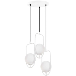 Φωτιστικό Οροφής Skew 942FLG1664 55x55x185cm 3xE14 40W White Opviq