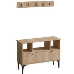 Έπιπλο Εισόδου Daisy 393MRD1127 100x35x75cm Oak Particle Board, Melamine