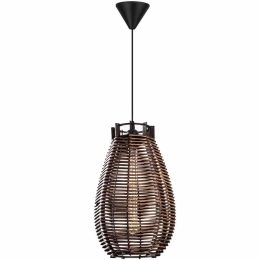 Φωτιστικό Οροφής Torch 390FLH2182 25x25x80cm 1xE27 40W Brown-Black Opviq