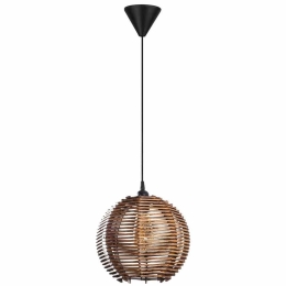 Φωτιστικό Οροφής Sphere 390FLH2190 30x30x60cm 1xE27 40W Black-Brown Opviq
