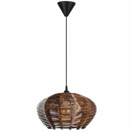Φωτιστικό Οροφής Ellipse 390FLH2191 35x35x60cm 1xE27 40W Black-Brown Opviq