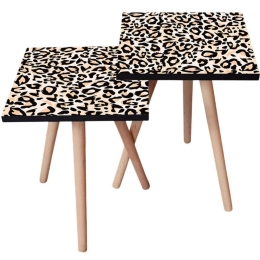 Τραπεζάκια Βοηθητικά (Σετ 2Τμχ) 481LNA2372 35x35x47/42cm Multi