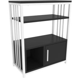 Βιβλιοθήκη Letos 875ZNA4530 60x29,6x80cm Anthracite-White