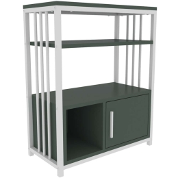 Βιβλιοθήκη Letos 875ZNA4534 60x29,6x80cm Green-White
