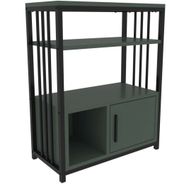 Βιβλιοθήκη Letos 875ZNA4535 60x29,6x80cm Green-Black