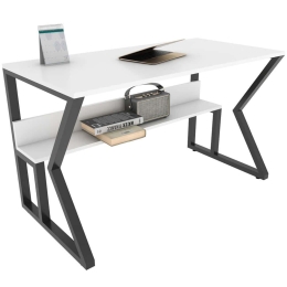 Γραφείο Wake 875ZNA4579 120x60x72,8cm White-Black