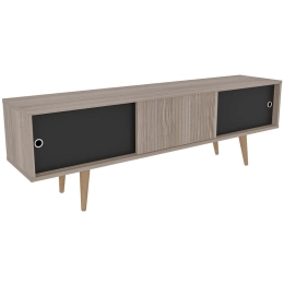 Έπιπλο Τηλεόρασης Ecrin 875ZNA4592 160x34,5x45cm Oak-Black