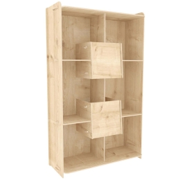 Βιβλιοθήκη Pana 875ZNA4646 83x27x138cm Oak