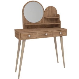 Τουαλέτα Με Καθρέπτη Ruges 550ARN2771 74x35x130,8cm Pine