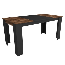 Τραπέζι Line 550ARN3107 76,8x80x160cm Black-Walnut