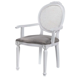 Πολυθρόνα Albero 117FRF1113 62x100x47cm White-Grey Ξύλο