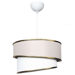 Φωτιστικό Οροφής 780SGN4580 Φ30x70cm 1xE27 40W Cream-Gold Opviq