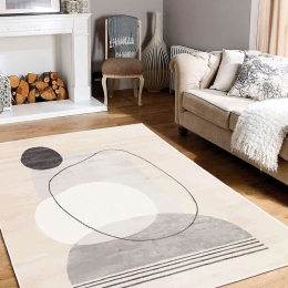 Χαλί Woobtny 0120 Cream-Grey Conceptum Hypnose 60X100