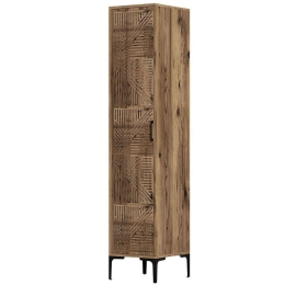 Ντουλάπα Μονόφυλλη Kumsal 845HCT5402 40x47,5x201,4cm Walnut Μονόφυλλη