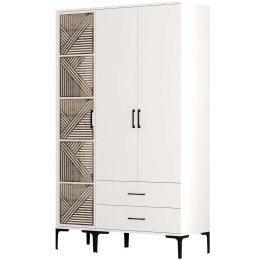 Ντουλάπα Τρίφυλλη Kumsal 845HCT5453 120x47,5x201,4cm White Τρίφυλλη