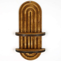 Ράφι Τοίχου 792EVL9066 20x9x40cm Walnut