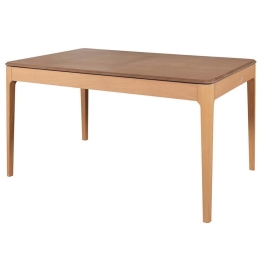Τραπέζι Επεκτεινόμενο Evone 117FRF1219 120/160x80x75cm Natural Ξύλο