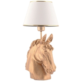 Φωτιστικό Επιτραπέζιο Horse 390FLH2239 25x54cm E27 40W White-Gold Opviq