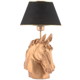 Φωτιστικό Επιτραπέζιο Horse 390FLH2240 25x54cm E27 40W Black-Gold Opviq