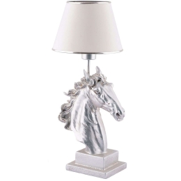 Φωτιστικό Επιτραπέζιο Horse 390FLH2241 25x60cm E27 40W White-Silver Opviq