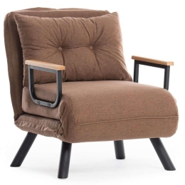 Πολυθρόνα - Κρεβάτι Sando 859FTN2822 60x78x78cm Light Brown