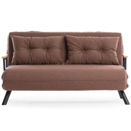 Καναπές - Κρεβάτι Διθέσιος Sando 859FTN2826 133x78x78cm Light Brown