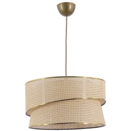 Φωτιστικό Οροφής Coral 390FLH2262 30x30x70cm E27 40W Beige-Gold Opviq