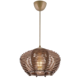 Φωτιστικό Οροφής Barlas 390FLH2276 25x25x55cm 1xE27 40W Gold-Brown Opviq