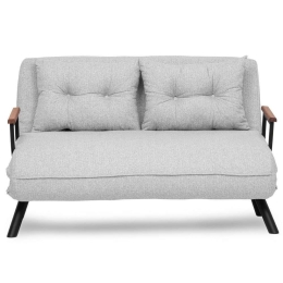 Καναπές - Κρεβάτι Διθέσιος Sando Teddy 859FTN2837 133x78cm Grey