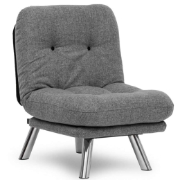 Πολυθρόνα - Κρεβάτι Misa Small 859FTN2839 70x78x85cm Light Grey