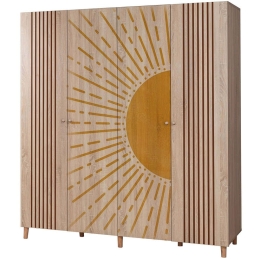 Ντουλάπα Τετράφυλλη Loni 869VEL8695 180x52x192cm Multi Τετράφυλλη