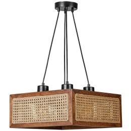 Φωτιστικό Οροφής Kumsal 941RTN1154 41x41x70cm 4xE27 40W Natural-Walnut Opviq