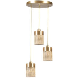 Φωτιστικό Οροφής Zeus 941RTN1187 Φ30x70cm 3xE27 40W Gold Opviq
