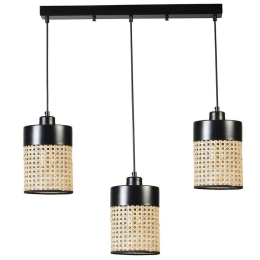 Φωτιστικό Οροφής - Ράγα Zeus 941RTN1196 55x14x70cm 3xE27 40W Black Opviq